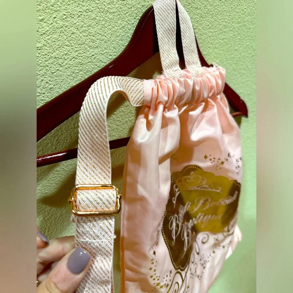 DISNEY PARKS PRINCESS BIBBIDI BOBBIDI BOUTIQUE PINK RUCKSACK BAG.‎ EUC